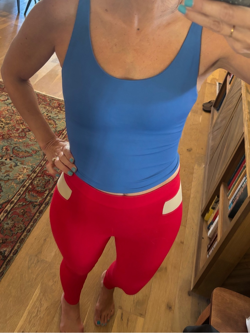 Montiel blue workout tank XS